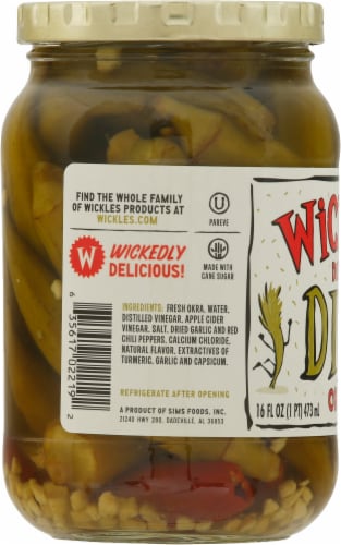 Wickles™ Dirty Dill Okra Pickles Perspective: left
