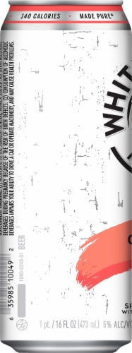 White Claw Ruby Grapefruit Hard Seltzer Single Can Perspective: left