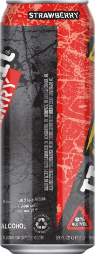 Mike's Harder Strawberry Premium Hard Lemonade Single Can Perspective: left