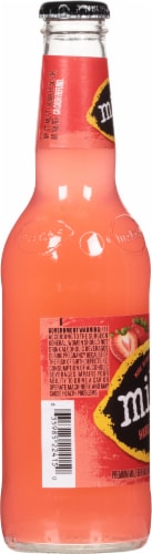 Mike's Hard Strawberry Lemonade Single Bottle Perspective: left