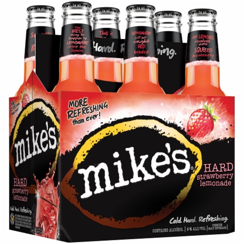 Mike's Hard Strawberry Lemonade Perspective: left