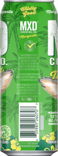 MXD Cocktail Co. Margarita Ready to Drink Cocktail Single Can Perspective: left