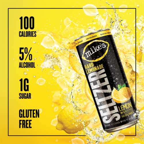 Mike's Hard Lemonade Seltzer Perspective: left