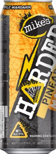 Mike's Harder Pineapple Mandarin Hard Lemonade Single Can Perspective: left