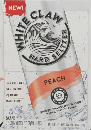 White Claw Hard Seltzer® Peach Perspective: left