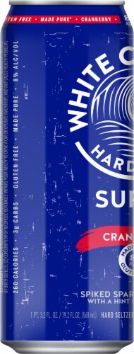 White Claw Hard Seltzer Surge Cranberry Single Can Perspective: left