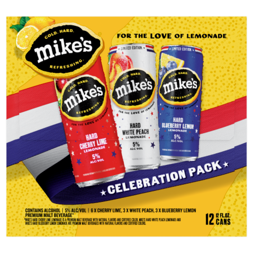 Mike's Hard Lemonade Seasonal Celebration Variety Pack Perspective: left