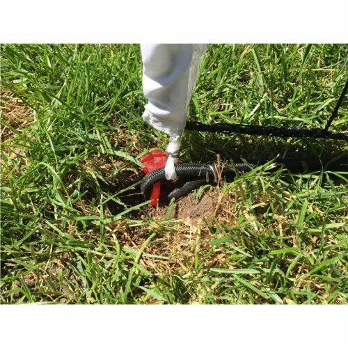 Open Goaaal JX-OGFJ3 Soccer Practice Net Rebounder Backstop with Goal, Junior Perspective: left
