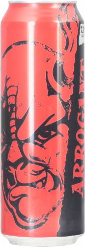 Stone® Arrogant Bastard® Ale Beer Single Can Perspective: left