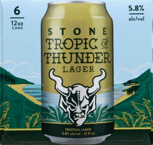 Stone Brewing Co Tropic of Thunder Lager Perspective: left