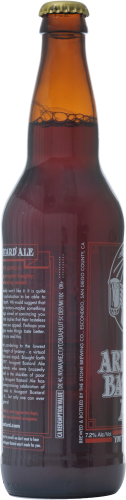 Stone Brewing Arrogant Bastard Ale Bottle Perspective: left