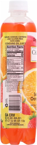 Cascade Ice Strawberry Orange Mango Sparkling Water Perspective: left