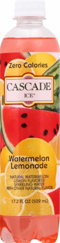 Cascade Ice® Watermelon Lemonade Flavored Sparkling Bottled Water Perspective: left