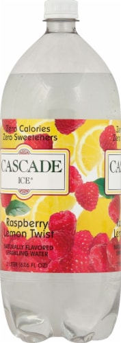 Cascade Ice® Raspberry Lemonade Flavored Sparkling Bottled Water Perspective: left