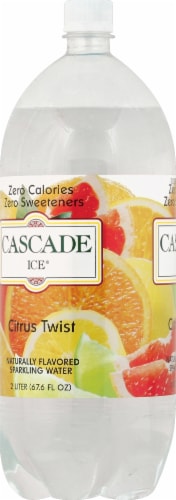 Cascade Ice® Citrus Twist Flavored Sparkling Bottled Water Perspective: left