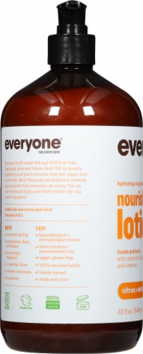 Everyone® Citrus + Mint Nourishing Lotion Perspective: left