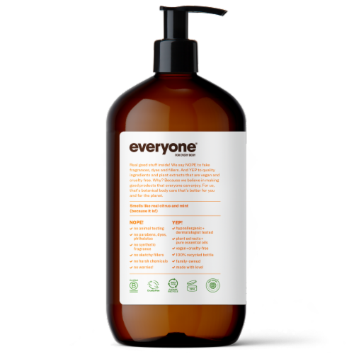 Everyone® 3in1 Citrus + Mint Soap Perspective: left