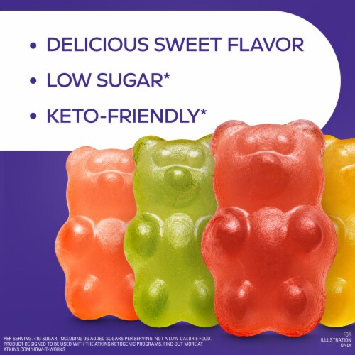 Atkins Endulge Gummy Bears Perspective: left