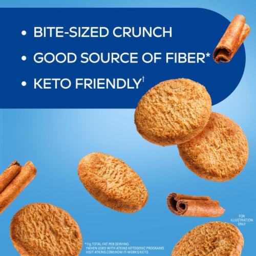 Atkins Protein Crunchy Snickerdoodle Cookies Perspective: left
