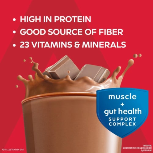 Atkins Strong Milk Chocolate High Protein Shake Perspective: left