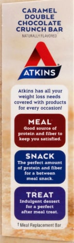 Atkins® Caramel Double Chocolate Crunch Bars Perspective: left