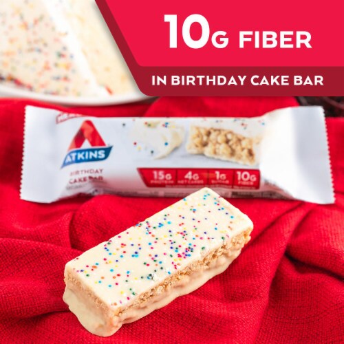 Atkins® Birthday Cake Protein Meal Bars Perspective: left