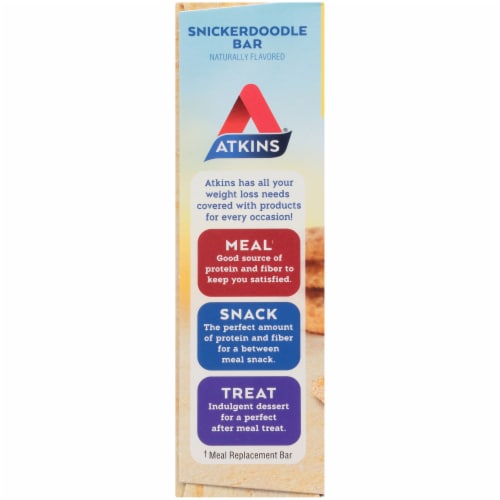 Atkins Snickerdoodle Snack Bars Perspective: left