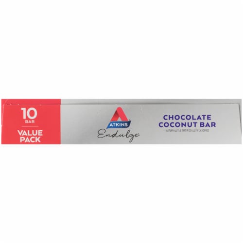 Atkins Endulge Chocolate Coconut Treat Bars Perspective: left