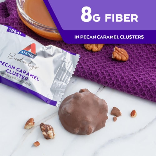 Atkins® Endulge Pecan Caramel Clusters Perspective: left