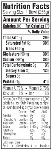 Atkins Crustless Chicken Pot Pie Frozen Meal Perspective: left