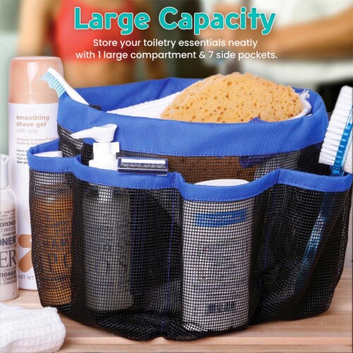 Mesh Shower Caddy Portable for College Dorm Room Essentials,Shower Caddy  Dorm with 8-Pocket Large Capacity for Beach,Swimming,Gym,Travel essentials