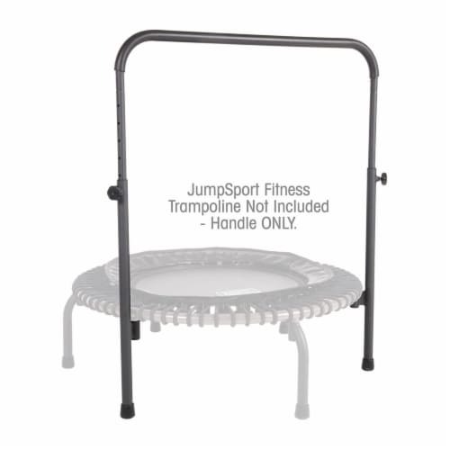 JumpSport Handle Bar Accessory for 44 Inch Arched Leg Fitness Trampolines, Black Perspective: left