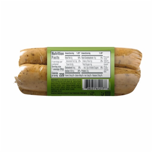 Field Roast Smoked Apple & Sage Plant-Based Sausages Perspective: left