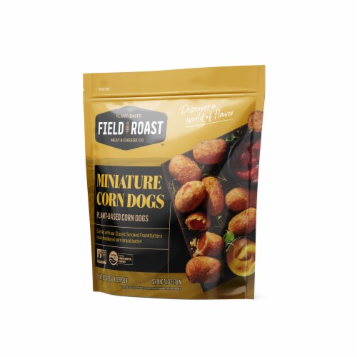 Field Roast Miniature Plant-Based Corn Dogs Perspective: left