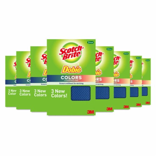 Scotch-Brite® Dobie™ Colors All-Purpose Pads Perspective: left