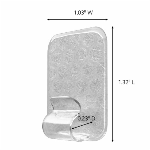 Command™ Adjustables Repositionable 1/2-Pound Hooks Perspective: left