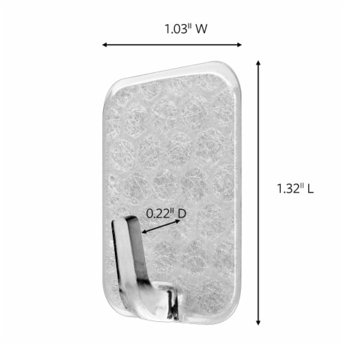 Command™ Adjustables Repositionable 1/2-Pound Hooks Perspective: left