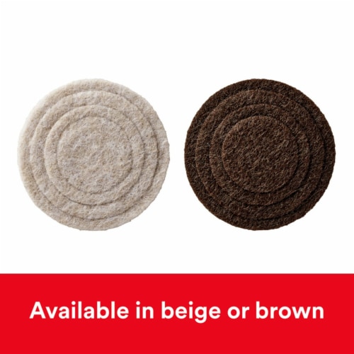 Scotch™ Custom Fit Felt Pads - Beige Perspective: left