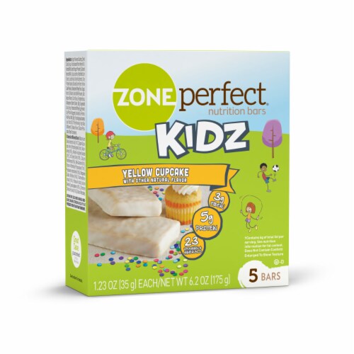 ZonePerfect® Kidz Yellow Cupcake Bars Nutrition Bars Perspective: left