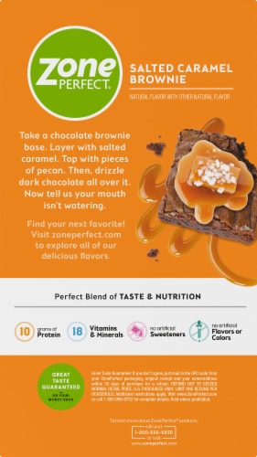 ZonePerfect® Salted Caramel Brownie Nutrition Bars Perspective: left