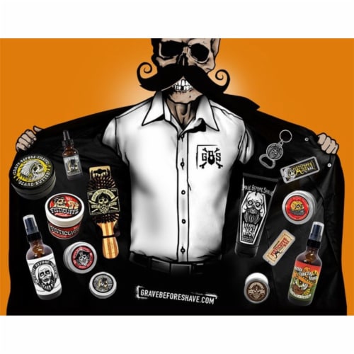 Vanilla Cigar Blend Strong Hold Mustache Wax | 1 Oz. Tin Perspective: left