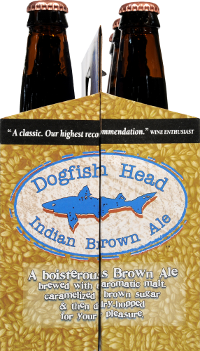 Dogfish Head Indian Brown Ale Perspective: left