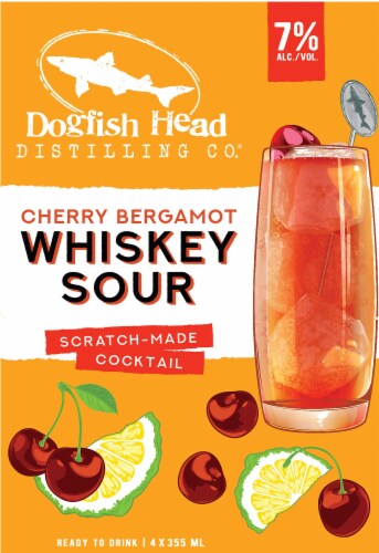 Dogfish Head Cherry Bergamot Whiskey Sour Perspective: left