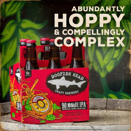 Dogfish Head Beer 90 Minute IPA Perspective: left