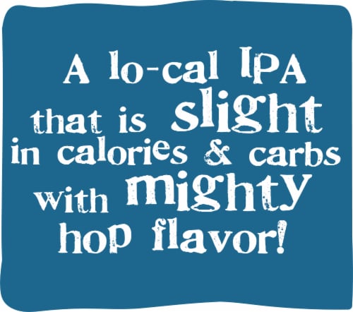 Dogfish Head Beer Slightly Mighty Lo-Cal IPA Beer Perspective: left