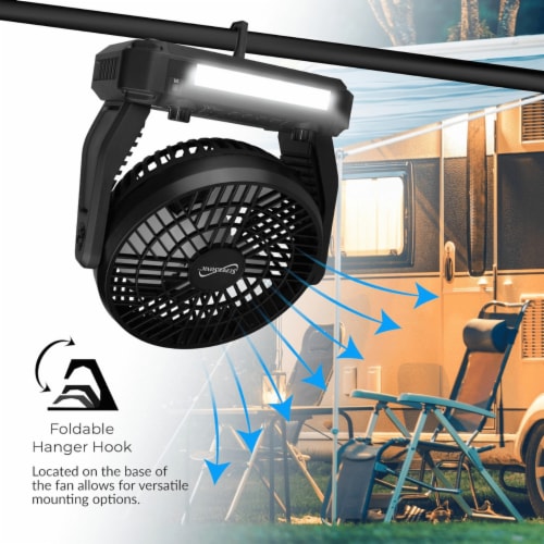 Keanu Solar Power Portable Fan Speaker Perspective: left