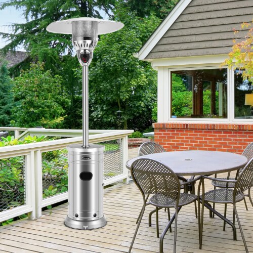 Slickblue Outdoor 48000 BTU Patio Heater with Adjustable Heat Control Knob Perspective: left