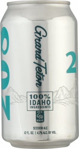 Grand Teton Brewing Co. 208 Session Ale Perspective: left