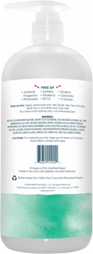 Kirk's 3-in-1 Head to Toe Mint & Eucalyptus Nourishing Cleanser Perspective: left