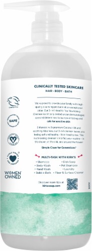 Kirk's® 3-in-1 Head to Toe Mint & Eucalyptus Nourishing Cleanser Perspective: left